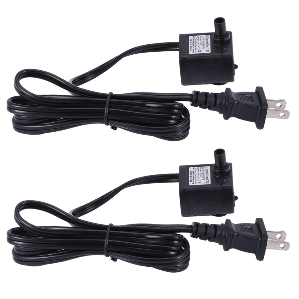 2X Ac 110V 3W Submersible Water Pump Aquarium Fountain Air Fish Tank Pond Water Pump Us Plug 110V 6031820766702