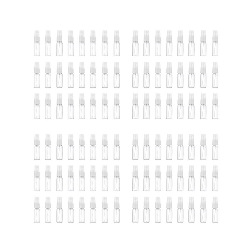 White 96Pcs 20Ml Transparent Empty Spray Bottles Portable Refillable Fine Mist Sprayer Bottles