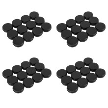 48Pcs 1Oz Black Aluminum Tin Jars Round Screw Lid Containers Empty Metal Storage Cans