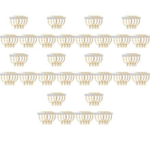 120 Pcs Openable Gold Curtain Rings Open and Close Metal Rustproof Drapery Loops with Eyelet for Hook Pins (1.5 Inch)