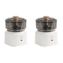 Wireless Electric Garlic Press Dual-Purpose Kitchen Food Grinder Rechargeable Meat Grinder Vegetable,White