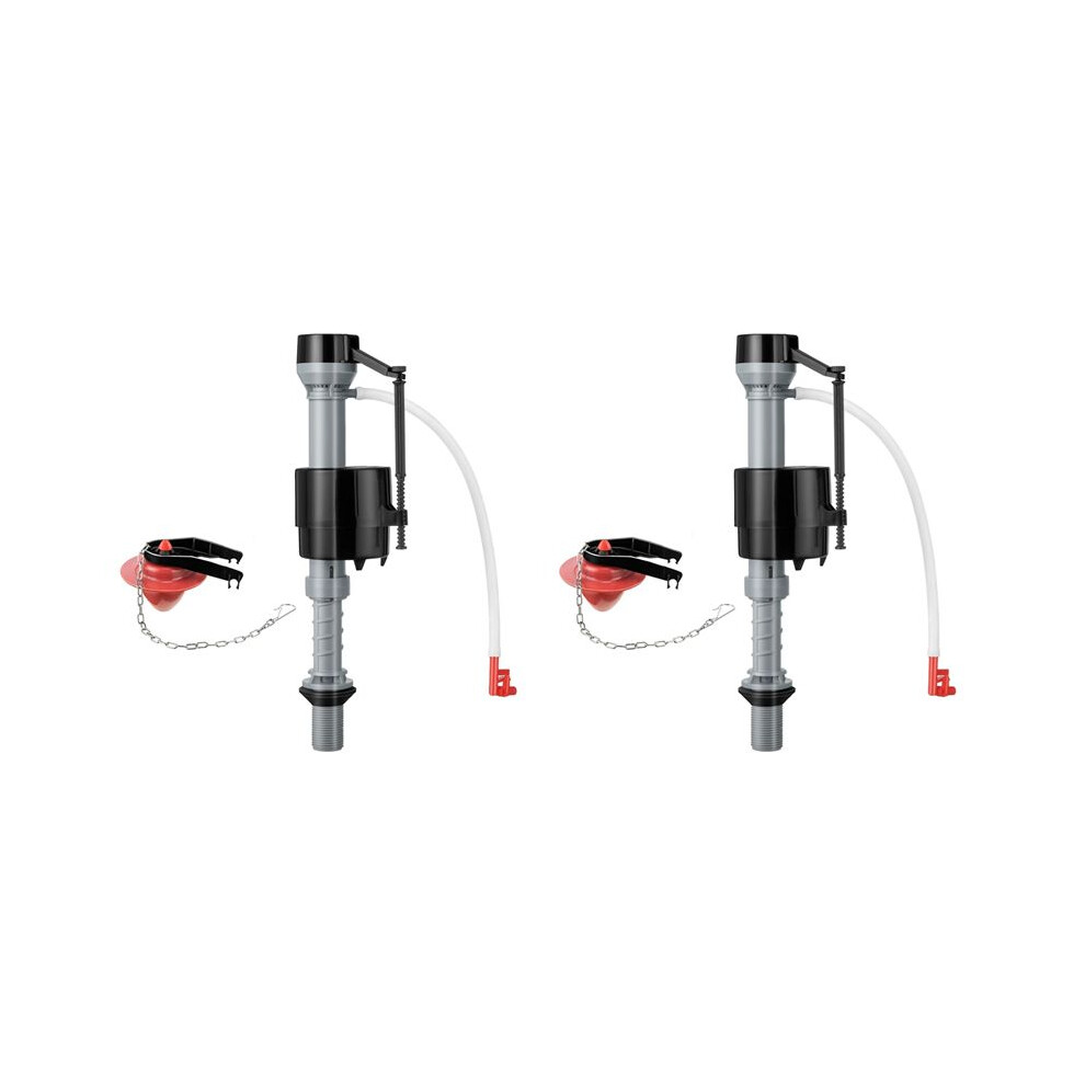 2X Toilet Float Replacement Kit, Universal Toilet Flusher Replacement Kit And 2 Inch Toilet Flapper Replacement 1Set 4714239798800