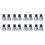 Pressure Cooker Relief Jigger Valve 1.5 Inch High 16Pcs Black 1