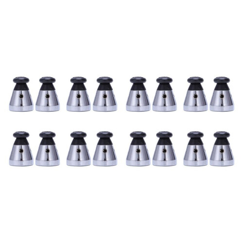Pressure Cooker Relief Jigger Valve 1.5 Inch High 16Pcs Black