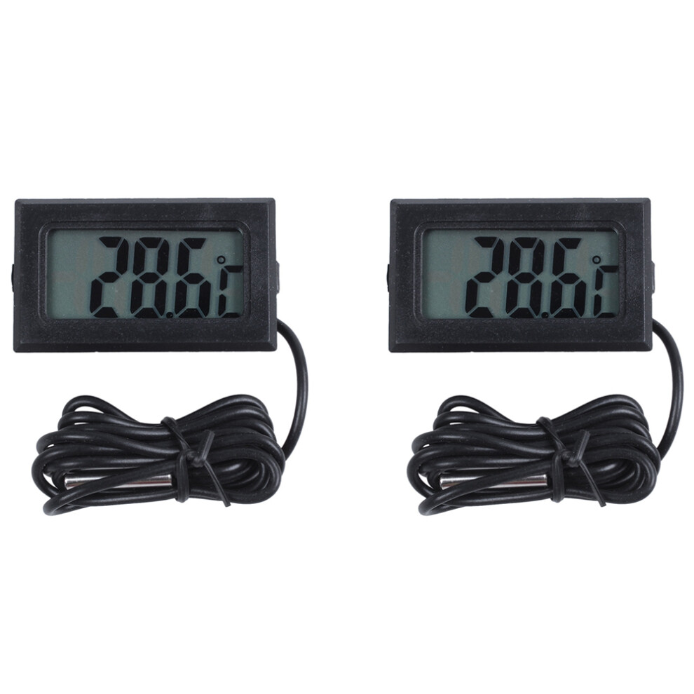 2X Digital Thermometer With Lcd For Fridges Freezers Torribaly