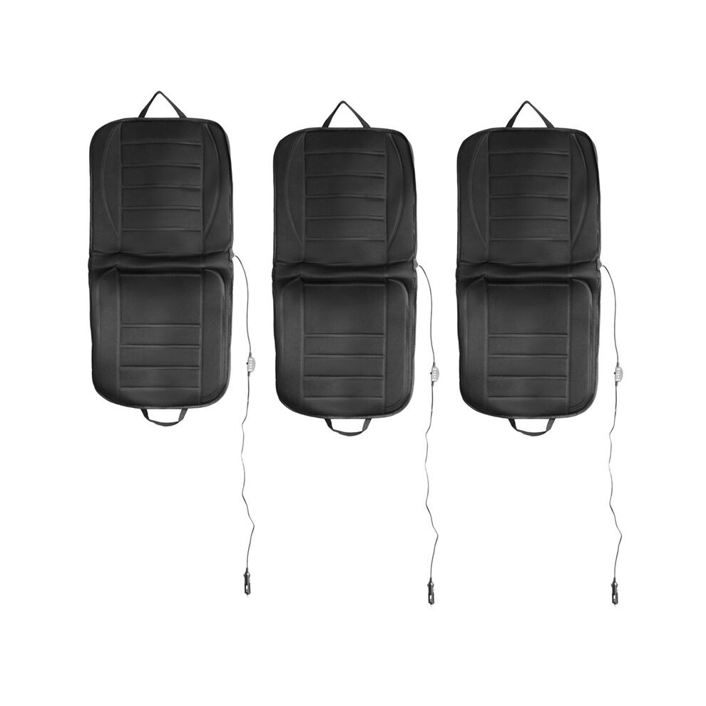 3X Heated Car Cushion - Auto Cover Warmer Auto Headed With Lumbar Support -Controller For Cars, Trucks, Suv 6031820706289