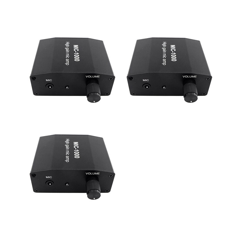 3X Mic-1000 Microphone Audio Amplifier Gain 1000 Times Amplification Stereo Audio Signal Pre-Amplifier Board 4711704472463