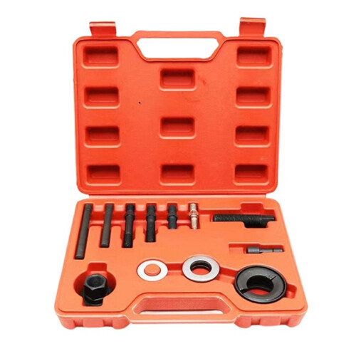 12pcs Car Power Steering Alternator Pump Pulley Puller Remover Disassembly Installer Tool Puller Remover Tool