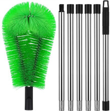 Brosse de Toit avec Manche Télescopique en Acier Inoxydable. pour Nettoyer les Gouttières et les Zones Difficiles D'Accès de la Maison.