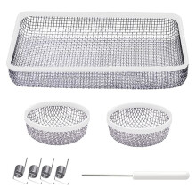 RV Furnace Vent Cover Screens for RV Water Heater Vent Cover RV Bug Screen Flying Insect Screen Stainless Steel Mesh