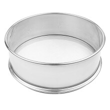 Stainless Steel Flour Sifter Fine Mesh Round Flour Sieve for Baking 8" Diameter 30 Mesh (Hole Size 0.6mm)