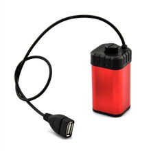 5V Waterproof Storage Box Aluminum Alloy USB Battery Case Holder 4X Rechargeable Battery Pack for Riding Bicycle Phone
