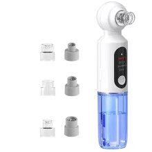 Blackhead Remover Pore Vacuum with Hot Compress Electric Facial Hydrating Cleaner Pimple Extractor Face Beauty Device