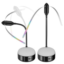 2pcs Rechargeable Fly Fans for Tables, Ideal for Outdoor Dining Camping and BBQs with Adjustable Brightness