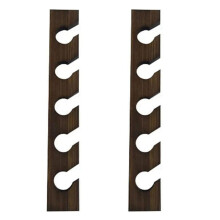 2X Appendiabiti In Legno per Cappelli da Baseball Decorazioni per La Casa Organizer Salvaspazio In Legno con Ripiano Espositivo Color Noce