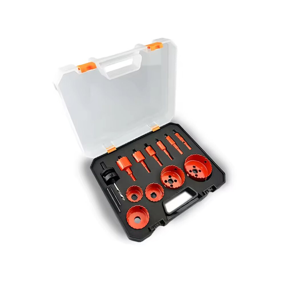 12Pcs M42 Bi-Metal Hole Saw Drill Bit Set 16-75Mm For Drilling Drywall, Plastics, Aluminum, Sheet Metal, And Pvc 4713529593378