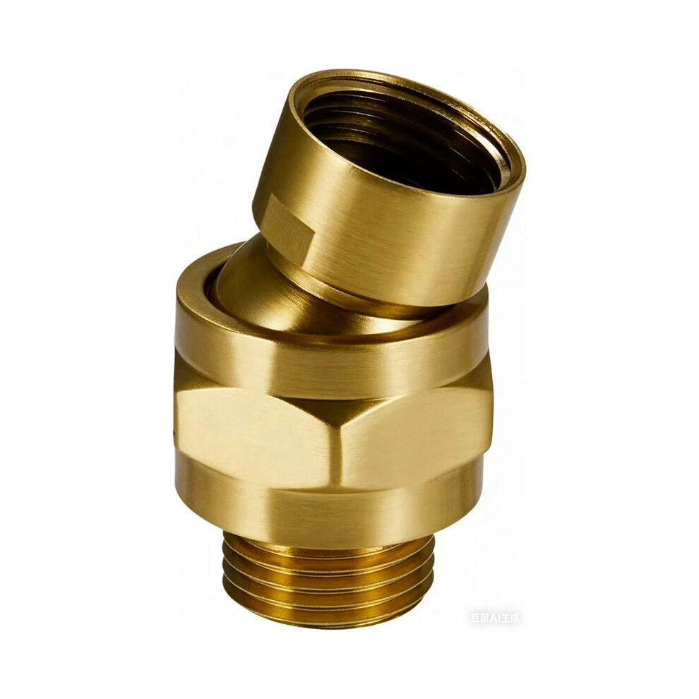 Solid Brass Shower Swivel Adapter, Adjustable Shower Arm Extension Sho 6033793883943