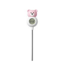 Instant-Lebensmittelthermometer mit Großem LCD-Bildschirm, Lebensmittelechtem Silikonfühler, Geeignet Zur Zubereitung Von Milchpulver und zum