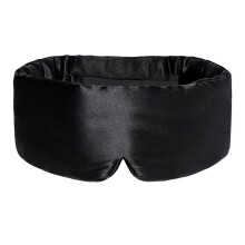 1 Set Schlafmaske, Verstellbare Große Verdunkelungsmaske für Damen und Herren, Geeignet für ein Nickerchen, Schwarz, Inklusive Aufbewahrungsbeutel