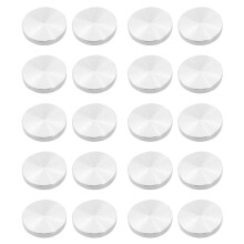 20X Glass Plate Adapter Table Leg, Aluminum, Round, 50x8mm, Silver