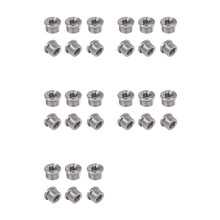 30 Stuks 5/8 Inch Mannelijk Naar 3/8 Inch Vrouwelijk Microfoonconverter met Schroefdraadschroefadapter met Kartels voor Microfoonstandaards