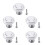 5 X Ceramic Door/Wardrobe/Cabinet/Cupboard Knob Handle Drawer White 1