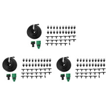 3 Set Sistema di Raffreddamento per Nebulizzazione 'Acqua Ugello per Nebulizzazione Ugello per Giardino Patio Piante per Serra Spray Tubo per