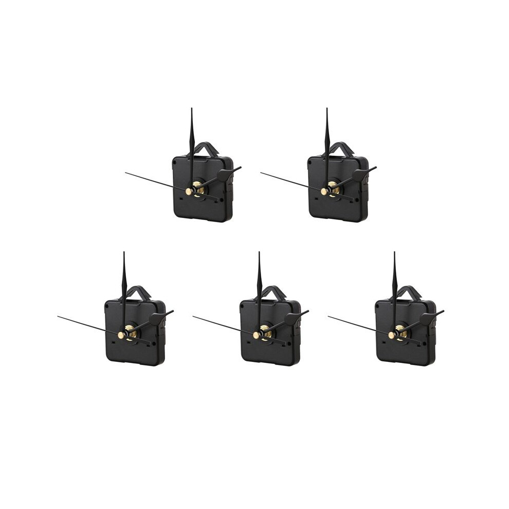 5X Black Hand Diy Quartz Clock Spindle Silent Movement Mechanism Repair Tool Kit 4712540374393
