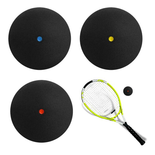 3PCS Squash Balls- Single Dot Squash ,Durable & Bounce Good for Beginner,Intermediate,Junior,Competition Training