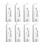8 Set Window  Locks Window Parts and Hardware Tilt Latchs Plastic Construction, Spring Loaded, 2 Inch Hole Center 1