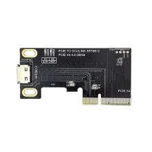 PCIe 4.0 X4 auf Oculink-Buchse Adapter PCI Express Gen 4 auf OCuLink SFF8612/8611 Datenadapter für Externe Grafikkarten