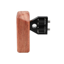 Universal DSLR Camera Cage Side Handle Wooden Grip Ergonomic Camera Rabbit Cage Side Grip for SLR Photography Left