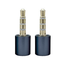 2PCS 3.5mm MIC Blocker - Mic Lock Privacy Protection Data Security Sound Locking Device for Smartphones Black Gray