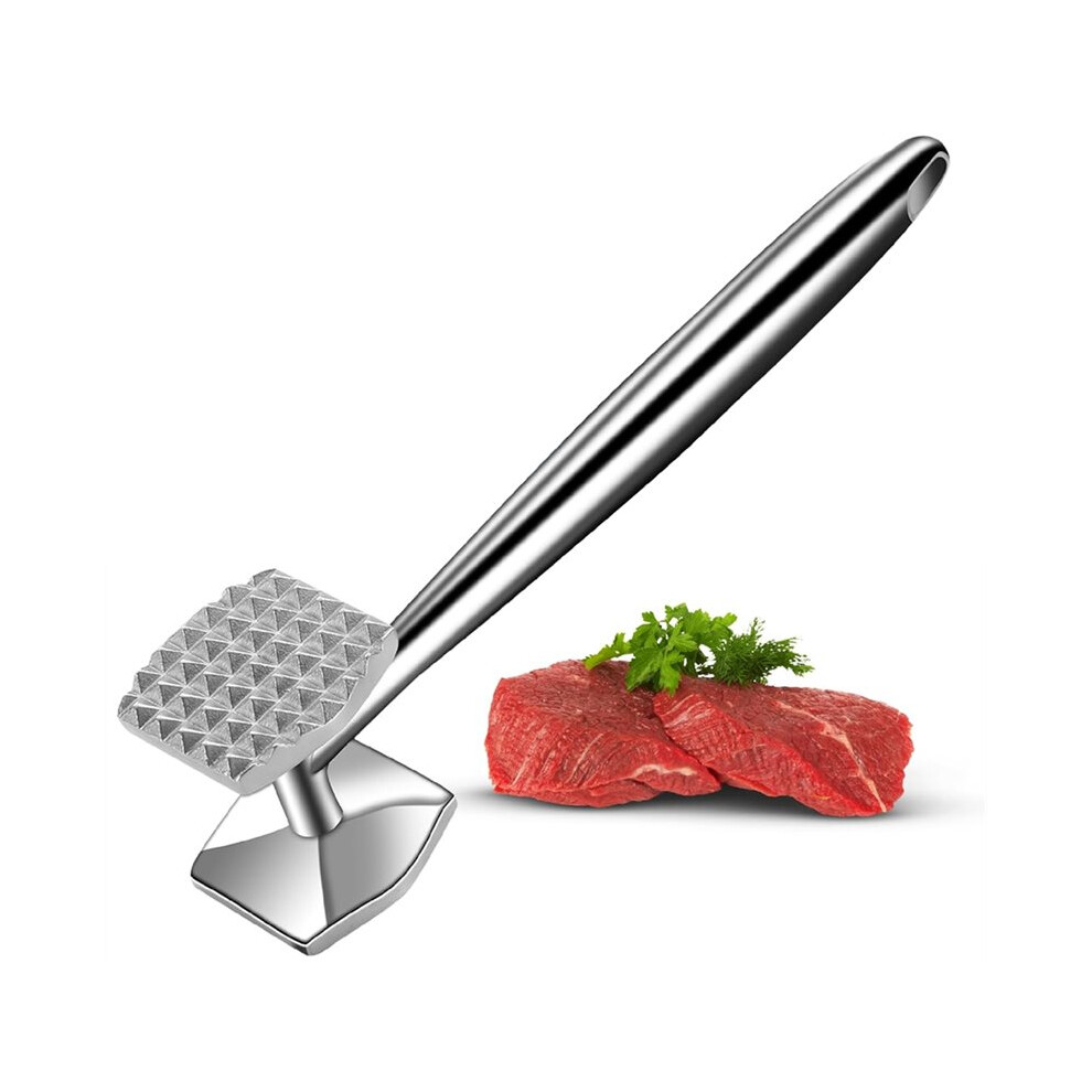 Meat Hammer 304 Stainless Steel Meat Tenderizer Tool, Kitchen Mallet For Cooking, Ice Cracking, Shellfish Prep 6032483790325