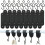 18 Hooks Set-Coat Hook Rail-S Hook with Leather Loo -Hook Coat Rack for Hallway,Bathroom, Camping, Kitchen - PU Leather 1