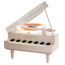 Boîte à Musique Piano avec Haut-Parleur , Musique Stéréo Sans Fil, Cadeau, Décoration D'Anniversaire, Souvenir de Décoration Intérieure avec