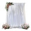 10FT White Backdrop Curtain Photo Stage Backdrop 2 Panels Curtains Drapes 1