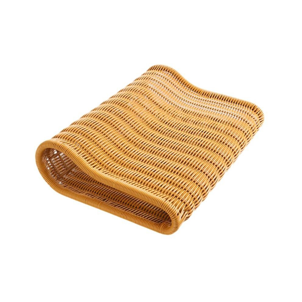 Sauna Headrest Pillow Ergonomic Breathable Cervical Spine Pillow Artificial Rattan Handwoven Neck Rest for SPA Steam