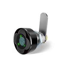 Fingerprint Cabinet Lock for Indoor Use, Secure Mailbox & Drawer Black
