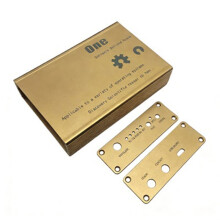 Goldenes Aluminium-Gehäuse für HackRF One SDR (1 MHz-6 GHz) - Nur Gehäuse