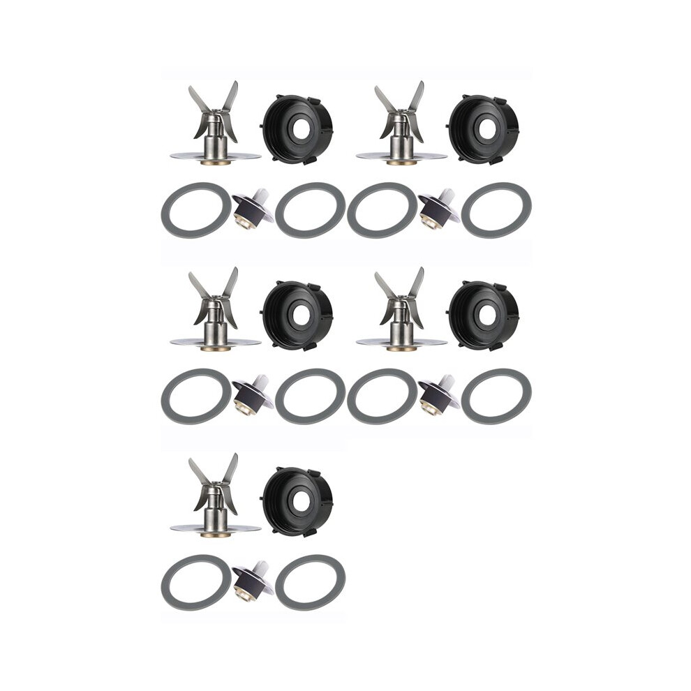 Replacement Part For Blender 5Pcs Blade & 5Pcs Blender Jar Base & 10 Pcs Gasket Seals & 5Pcs Square Drive 6032982416153