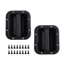 2 Stuks Luidsprekerhandgrepen voor Subwoofer, Versterker, Luidsprekerkast, Metalen Handgreep, Geluidsaccessoire, Inbouw Luidsprekerhandgreep