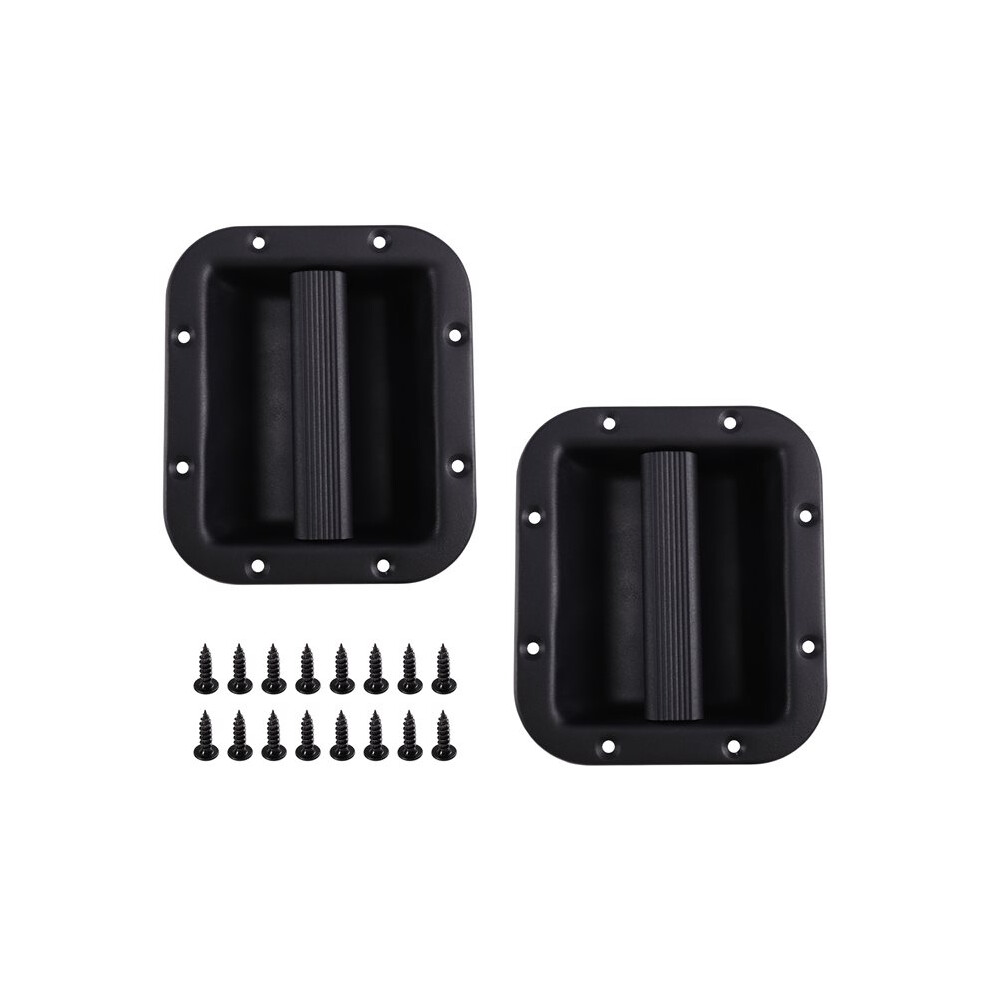 2Pcs Speaker Handle Subwoofer Amplifier Speaker Cabinet Handle Metal Handle Sound Accessory Recessed Speaker Handle Black 6032031547913