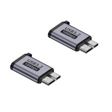 2PCS Micro B Male to Type C Female Adapter Type-C USB3.0 Micro B Adapter for External Hard Drive Disk HDD Cable Adapter