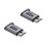2PCS Micro B Male to Type C Female Adapter Type-C USB3.0 Micro B Adapter for External Hard Drive Disk HDD Cable Adapter 1