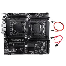 Carte Mère X99 Double Socket LGA2011-3, Deux Ethernet, Compatible avec 8 Barrettes de Mémoire RAM DDR3, Compatible avec les Processeurs E5 2678