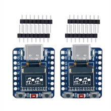 ESP32-C3 Ontwikkelingsbord 2.4G Wifi 4 -Module met 0,42" OLED-Display, 4MB Flash, Keramische Antenne, USB Type-C (2 Stuks)
