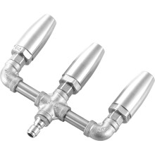 Triple Turbo Nozzle Pressure Washer, Stainless Steel 360 Rotating Turbo Tip with 1/4" Quick Connector, 1.5 Orifice
