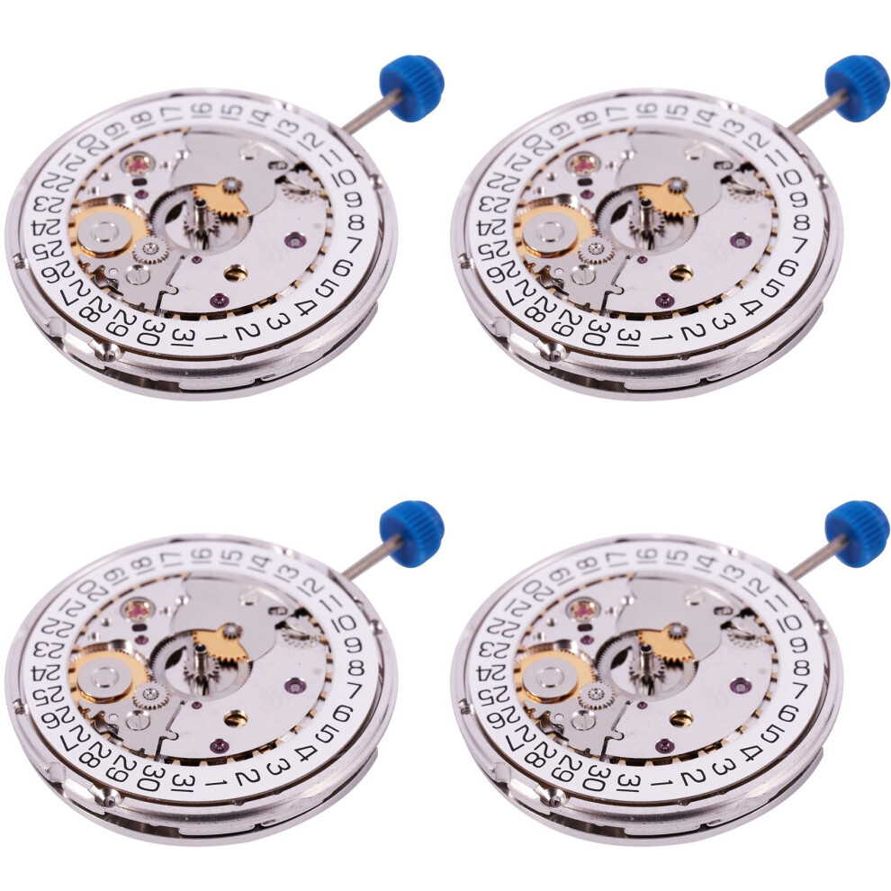 4X For Eta 2824-2 Sellita Sw200 White 3H Mechanical Watch Clock Movement 6033988310360
