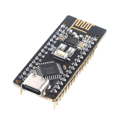 RF-NanoV3.0 Board NRF24L01+ Module Inside Compatible with  USB-C ATmega328PB-AU Microcontroller